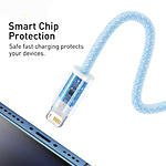 Изображение Кабель Baseus CALD000403 Dynamic Series Fast Charging Data Cable USB/Lightning 1м, Blue, 2.4A #3 Фото Кабель Baseus CALD000403 Dynamic Series Fast Charging Data Cable USB/Lightning 1м, Blue, 2.4A #3