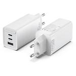 Изображение Сетевое ЗУ Vention (FEDW0-EU) USB-A + 2*USB-C, GaN, PD 65W, QC, White #3 Фото Сетевое ЗУ Vention (FEDW0-EU) USB-A + 2*USB-C, GaN, PD 65W, QC, White #3