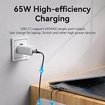 Изображение Сетевое ЗУ Vention (FEDW0-EU) USB-A + 2*USB-C, GaN, PD 65W, QC, White #5 Фото Сетевое ЗУ Vention (FEDW0-EU) USB-A + 2*USB-C, GaN, PD 65W, QC, White #5