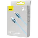 Изображение Кабель Baseus P10373001311-00 Gem Fast-Charging Data Cable Type-C/Lightning, 20W, 1м, Galaxy Blue #1 Фото Кабель Baseus P10373001311-00 Gem Fast-Charging Data Cable Type-C/Lightning, 20W, 1м, Galaxy Blue #1