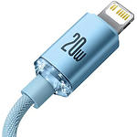 Изображение Кабель Baseus P10373001311-00 Gem Fast-Charging Data Cable Type-C/Lightning, 20W, 1м, Galaxy Blue #2 Фото Кабель Baseus P10373001311-00 Gem Fast-Charging Data Cable Type-C/Lightning, 20W, 1м, Galaxy Blue #2