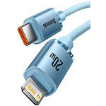 Изображение Кабель Baseus P10373001311-00 Gem Fast-Charging Data Cable Type-C/Lightning, 20W, 1м, Galaxy Blue #4 Фото Кабель Baseus P10373001311-00 Gem Fast-Charging Data Cable Type-C/Lightning, 20W, 1м, Galaxy Blue #4