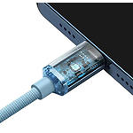 Изображение Кабель Baseus P10373001311-00 Gem Fast-Charging Data Cable Type-C/Lightning, 20W, 1м, Galaxy Blue #7 Фото Кабель Baseus P10373001311-00 Gem Fast-Charging Data Cable Type-C/Lightning, 20W, 1м, Galaxy Blue #7