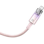 Изображение Кабель Baseus CATS010004 Explorer Temperature Control Fast Charging USB-A/Lightning 1м, 2.4A, Pink #2 Фото Кабель Baseus CATS010004 Explorer Temperature Control Fast Charging USB-A/Lightning 1м, 2.4A, Pink #2