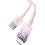 Изображение Кабель Baseus CATS010004 Explorer Temperature Control Fast Charging USB-A/Lightning 1м, 2.4A, Pink #5 Фото Кабель Baseus CATS010004 Explorer Temperature Control Fast Charging USB-A/Lightning 1м, 2.4A, Pink #5