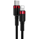 Изображение Кабель Baseus CATLKLF-91 Cafule Type-C/Lightning, 1м, Red+Black, 20W #2 Фото Кабель Baseus CATLKLF-91 Cafule Type-C/Lightning, 1м, Red+Black, 20W #2