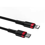 Изображение Кабель Baseus CATLKLF-91 Cafule Type-C/Lightning, 1м, Red+Black, 20W #4 Фото Кабель Baseus CATLKLF-91 Cafule Type-C/Lightning, 1м, Red+Black, 20W #4