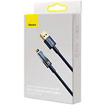 Изображение Кабель Baseus CATS000403 Explorer Auto PowerOff Fast Charging Data Cable USB/Lightning,1м, Blue,2.4А #1 Фото Кабель Baseus CATS000403 Explorer Auto PowerOff Fast Charging Data Cable USB/Lightning,1м, Blue,2.4А #1