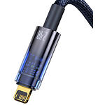 Изображение Кабель Baseus CATS000403 Explorer Auto PowerOff Fast Charging Data Cable USB/Lightning,1м, Blue,2.4А #2 Фото Кабель Baseus CATS000403 Explorer Auto PowerOff Fast Charging Data Cable USB/Lightning,1м, Blue,2.4А #2