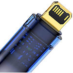 Изображение Кабель Baseus CATS000403 Explorer Auto PowerOff Fast Charging Data Cable USB/Lightning,1м, Blue,2.4А #3 Фото Кабель Baseus CATS000403 Explorer Auto PowerOff Fast Charging Data Cable USB/Lightning,1м, Blue,2.4А #3