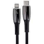 Фото Кабель Baseus CADH000101 Glimmer Fast Charg Data Cable Type-C/Lightning, 2м, Black, 20W #3