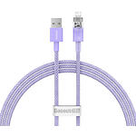 Изображение Кабель Baseus CATS010005 Explorer Temperature Control Fast Charging USB-A/Lightning 1м, 2.4A, Purple Фото Кабель Baseus CATS010005 Explorer Temperature Control Fast Charging USB-A/Lightning 1м, 2.4A, Purple