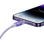 Изображение Кабель Baseus CATS010005 Explorer Temperature Control Fast Charging USB-A/Lightning 1м, 2.4A, Purple #6 Фото Кабель Baseus CATS010005 Explorer Temperature Control Fast Charging USB-A/Lightning 1м, 2.4A, Purple #6