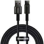 Фото Кабель Baseus CAWJ000001 Tungsten Gold, USB-A/Type-C, 1м, 100W, Black