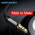 Изображение Кабель Vention (BAGBD), Black AUX audio cable 0.5м, 3.5мм 3pin джек/3.5мм 3pin джек #2 Фото Кабель Vention (BAGBD), Black AUX audio cable 0.5м, 3.5мм 3pin джек/3.5мм 3pin джек #2
