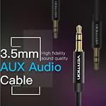 Изображение Кабель Vention (BAGBD), Black AUX audio cable 0.5м, 3.5мм 3pin джек/3.5мм 3pin джек #7 Фото Кабель Vention (BAGBD), Black AUX audio cable 0.5м, 3.5мм 3pin джек/3.5мм 3pin джек #7