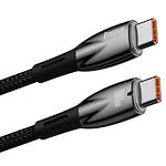 Изображение Кабель Baseus CADH000701 Glimmer Fast Charg Data Cable Type-C/Type-C, 1м, Black,100W #4 Фото Кабель Baseus CADH000701 Glimmer Fast Charg Data Cable Type-C/Type-C, 1м, Black,100W #4