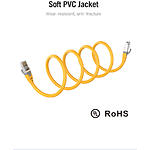 Фото Кабель patch cord  1.5м S/FTP Yellow Vention (IBHYG), Cat.6a #4