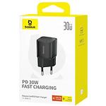 Изображение Сетевое ЗУ Baseus P10162504113-00 Black, GaN5S Fast Charger, Type-C, 30W #1 Фото Сетевое ЗУ Baseus P10162504113-00 Black, GaN5S Fast Charger, Type-C, 30W #1