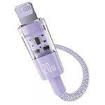 Изображение Кабель Baseus P10373001511-00 Gem Fast-Charging Data Cable Type-C/Lightning, 20W, 1м, Nebula Purple #2 Фото Кабель Baseus P10373001511-00 Gem Fast-Charging Data Cable Type-C/Lightning, 20W, 1м, Nebula Purple #2