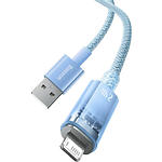 Изображение Кабель Baseus CATS010003 Explorer Temperature Control Fast Charging USB-A/Lightning 1м, 2.4A, Blue #5 Фото Кабель Baseus CATS010003 Explorer Temperature Control Fast Charging USB-A/Lightning 1м, 2.4A, Blue #5