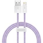 Изображение Кабель Baseus CALD000505 Dynamic Series Fast Charging Data Cable USB/Lightning 2м, Purple, 2.4A Фото Кабель Baseus CALD000505 Dynamic Series Fast Charging Data Cable USB/Lightning 2м, Purple, 2.4A