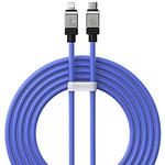Кабель Baseus CAKW000103 CoolPlay Series Fast Charging Type-C/Lightning, 2м, Blue, PD 20W - фото