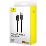 Изображение Кабель Baseus P10355802111-01 Unbreakable Fast-Charging Data Cable USB-A/Lightning, 2.4А, 2м, Black #1 Фото Кабель Baseus P10355802111-01 Unbreakable Fast-Charging Data Cable USB-A/Lightning, 2.4А, 2м, Black #1