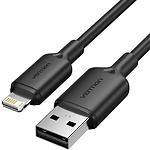 Изображение Кабель Vention (LAMBH) 2м, USB-A 2.0/Lightning, 2.4A, Black PVC Фото Кабель Vention (LAMBH) 2м, USB-A 2.0/Lightning, 2.4A, Black PVC