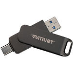 фото USB Flash 64Gb PATRIOT Rage R550 USB 3.2 Type-A/Type-C Dark Grey (PE64GR550DSAD)