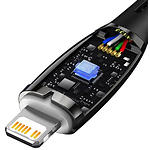 Зображення Кабель Baseus CADH000001 Glimmer Fast Charg Data Cable Type-C/Lightning, 1м, Black, 20W #2 Фото Кабель Baseus CADH000001 Glimmer Fast Charg Data Cable Type-C/Lightning, 1м, Black, 20W #2