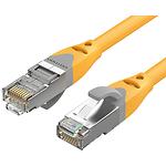 Кабель patch cord  1м S/FTP Yellow Vention (IBHYF), Cat.6a - фото