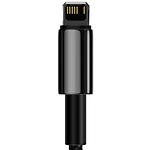 Изображение Кабель Baseus CALWJ-A01 Tungsten Gold, USB/Lightning, 2м, 2.4A, Black #2 Фото Кабель Baseus CALWJ-A01 Tungsten Gold, USB/Lightning, 2м, 2.4A, Black #2