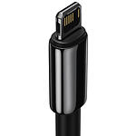 Изображение Кабель Baseus CALWJ-A01 Tungsten Gold, USB/Lightning, 2м, 2.4A, Black #3 Фото Кабель Baseus CALWJ-A01 Tungsten Gold, USB/Lightning, 2м, 2.4A, Black #3