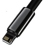 Изображение Кабель Baseus CALWJ-A01 Tungsten Gold, USB/Lightning, 2м, 2.4A, Black #4 Фото Кабель Baseus CALWJ-A01 Tungsten Gold, USB/Lightning, 2м, 2.4A, Black #4