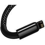 Изображение Кабель Baseus CALWJ-A01 Tungsten Gold, USB/Lightning, 2м, 2.4A, Black #6 Фото Кабель Baseus CALWJ-A01 Tungsten Gold, USB/Lightning, 2м, 2.4A, Black #6