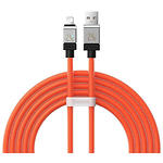 Изображение Кабель Baseus CAKW000507 CoolPlay Series Fast Charging USB-A/Lightning, 2м Orange, 2.4A Фото Кабель Baseus CAKW000507 CoolPlay Series Fast Charging USB-A/Lightning, 2м Orange, 2.4A