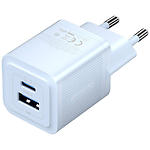 Изображение Сетевое ЗУ Vention (FEQL0-EU) USB-A + USB-C, GaN, PD 30W, QC3.0, Blue #1 Фото Сетевое ЗУ Vention (FEQL0-EU) USB-A + USB-C, GaN, PD 30W, QC3.0, Blue #1