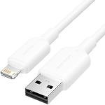 Изображение Кабель Vention (LAMWF) 1м, USB-A 2.0/Lightning, 2.4A, White PVC Фото Кабель Vention (LAMWF) 1м, USB-A 2.0/Lightning, 2.4A, White PVC