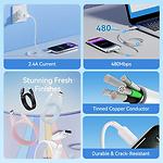 Изображение Кабель Vention (LAMWF) 1м, USB-A 2.0/Lightning, 2.4A, White PVC #2 Фото Кабель Vention (LAMWF) 1м, USB-A 2.0/Lightning, 2.4A, White PVC #2
