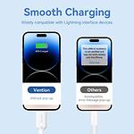 Изображение Кабель Vention (LAMWF) 1м, USB-A 2.0/Lightning, 2.4A, White PVC #3 Фото Кабель Vention (LAMWF) 1м, USB-A 2.0/Lightning, 2.4A, White PVC #3
