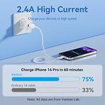 Изображение Кабель Vention (LAMWF) 1м, USB-A 2.0/Lightning, 2.4A, White PVC #4 Фото Кабель Vention (LAMWF) 1м, USB-A 2.0/Lightning, 2.4A, White PVC #4