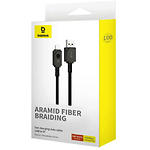 Изображение Кабель Baseus P10355802111-00 Unbreakable Fast-Charging Data Cable USB-A/Lightning, 2.4А, 1м, Black #1 Фото Кабель Baseus P10355802111-00 Unbreakable Fast-Charging Data Cable USB-A/Lightning, 2.4А, 1м, Black #1