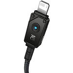 Изображение Кабель Baseus P10355802111-00 Unbreakable Fast-Charging Data Cable USB-A/Lightning, 2.4А, 1м, Black #4 Фото Кабель Baseus P10355802111-00 Unbreakable Fast-Charging Data Cable USB-A/Lightning, 2.4А, 1м, Black #4