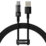 Изображение Кабель Baseus P10373002111-00 Gem Fast-Charging Data Cable USB-A/Type-C, 100W, 1м, Black Фото Кабель Baseus P10373002111-00 Gem Fast-Charging Data Cable USB-A/Type-C, 100W, 1м, Black