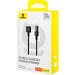 Изображение Кабель Baseus P10373002111-00 Gem Fast-Charging Data Cable USB-A/Type-C, 100W, 1м, Black #1 Фото Кабель Baseus P10373002111-00 Gem Fast-Charging Data Cable USB-A/Type-C, 100W, 1м, Black #1