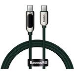 Фото Кабель Baseus CATSK-C06 Display Fast Charging Type-C/Type-C, 2м, Green, 100W