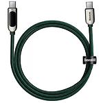 Фото Кабель Baseus CATSK-C06 Display Fast Charging Type-C/Type-C, 2м, Green, 100W #2