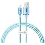 Изображение Кабель Baseus CAJY001103 Crystal Shine Fast Charging Data Cable USB/Lightning, 1.2м, Blue, 2.4A Фото Кабель Baseus CAJY001103 Crystal Shine Fast Charging Data Cable USB/Lightning, 1.2м, Blue, 2.4A