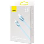 Изображение Кабель Baseus CAJY001103 Crystal Shine Fast Charging Data Cable USB/Lightning, 1.2м, Blue, 2.4A #1 Фото Кабель Baseus CAJY001103 Crystal Shine Fast Charging Data Cable USB/Lightning, 1.2м, Blue, 2.4A #1